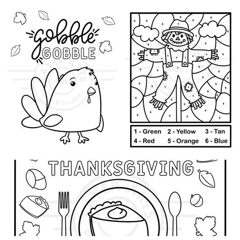 Thanksgiving Activity Pages For Preschoolers