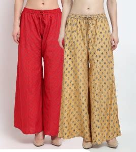Gracit Relaxed Women Beige, Red Trousers - Buy Gracit Relaxed Women ...