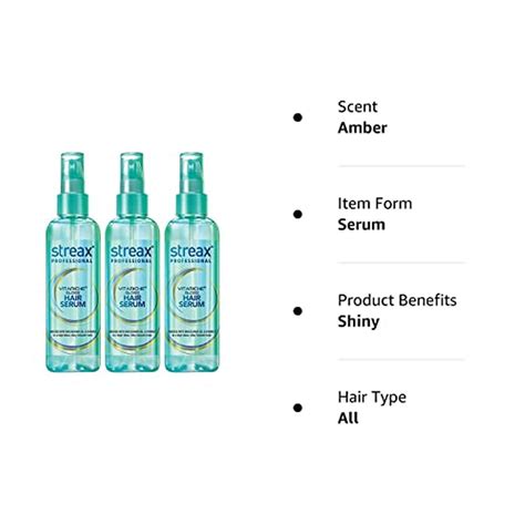 Buy STREAX PROFESSIONAL VITARICHE GLOSS HAIR SERUM FOR WOMEN MEN 115 ML ...