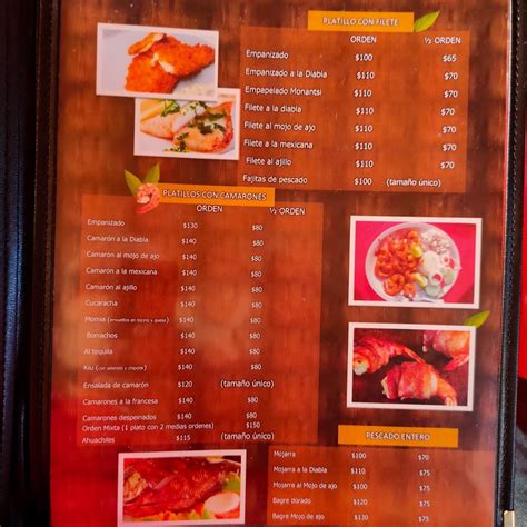 Carta de Restaurant Don Chema, Santiago el Chique