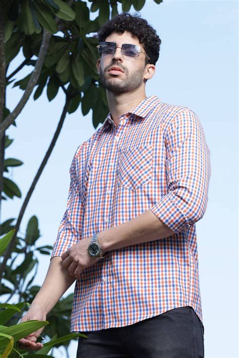 Gritstones Orange Stripe Shirt
