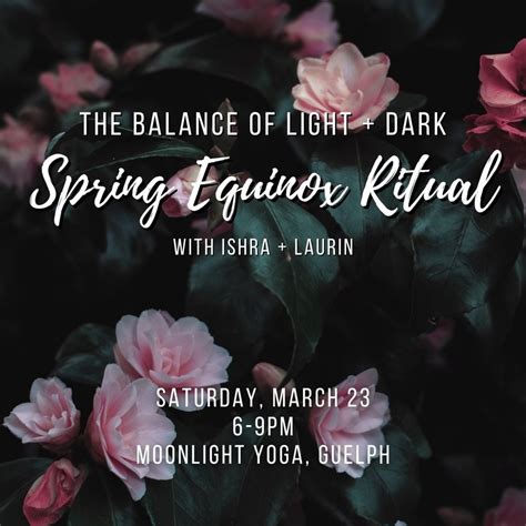 The Balance of Light + Dark: Spring Equinox Ritual, 17 Gordon St ...