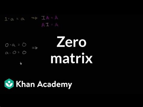Image result for Zero Matrix