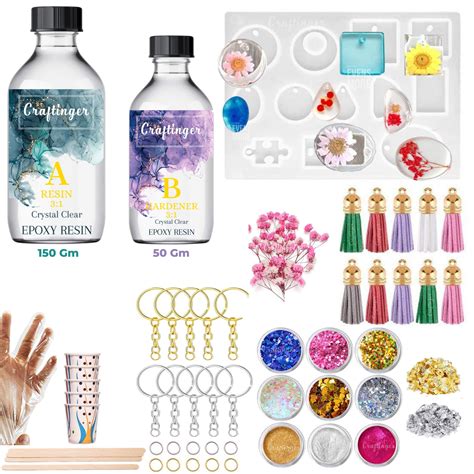 Craftinger Resin Art Pro Keychain Pedent Making Tassel Kit (Rtk)