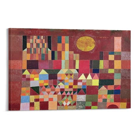 Swiss-born German Artist Paul Klee Castle And Sun Retro Poster Print ...