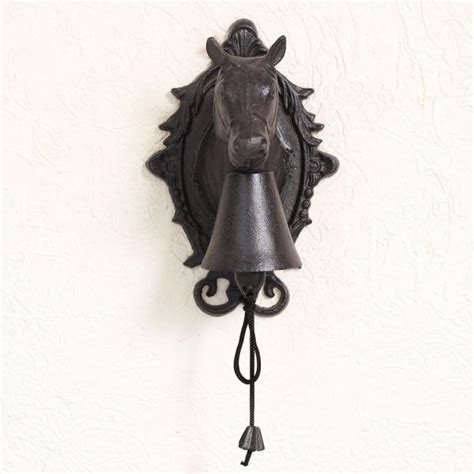 Vintage horse metal door bell, sweet sound, 22.8" L – Mora Taara