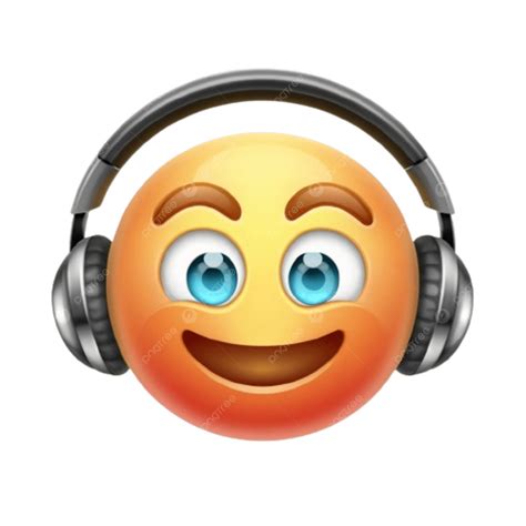 3d Rendering Emoji With Headphones Isolated On White Background, 3d ...