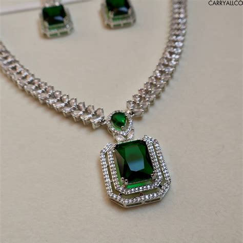 American Diamond Necklace - Shine with Elegance – CARRYALLCO