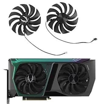 Coolerage 95mm DC12V 0.45A 4Pin GAA8S2U Graphics Card Fans for Zotac ...