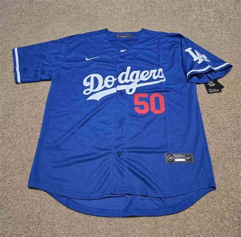 Yahoo!オークション - sNWT #50 Mookie Betts Los Angeles Dodgers Blu...