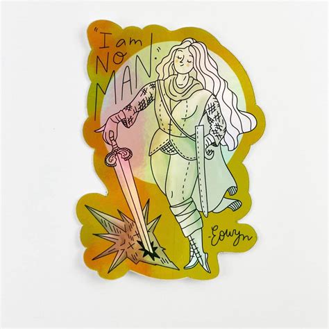 I Am No Man Lord of the Rings Tolkien Vinyl Sticker – The Society for ...