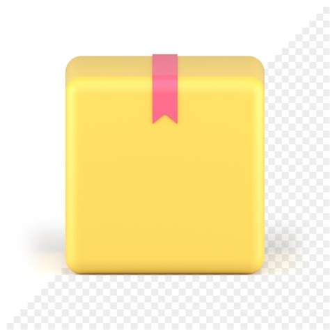 Pacote de transporte de entrega de carga de contêiner quadrado amarelo ...