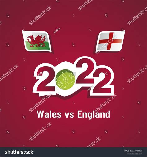 Wales Vs England Welsh English Flags Stock Vector (Royalty Free ...
