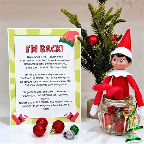 Free Printable Elf On The Shelf Arrival Letter | Fanny Printable