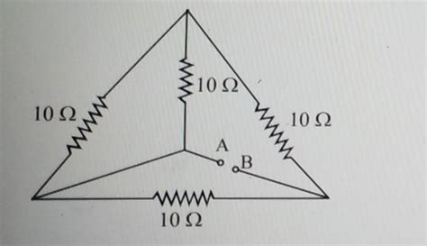 5.Calculate equivalent resistance between points A and B in the ...