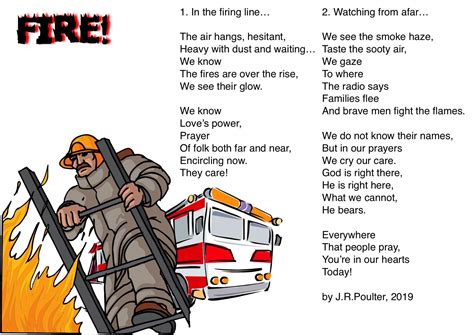 "Fire!" by J. R. Poulter | Poetry for kids, Fire, The smoke
