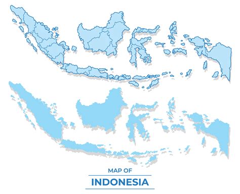 Vector Indonesia map set simple flat and outline style illustration 27479330 Vector Art at Vecteezy