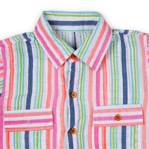 Seersucker Boys Multi-Stripe Co-ord Set – Modaki Kids