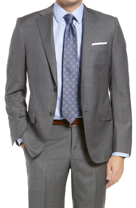 Heritage Gold Infinity Sharkskin Classic Fit Wool Suit | Nordstrom ...