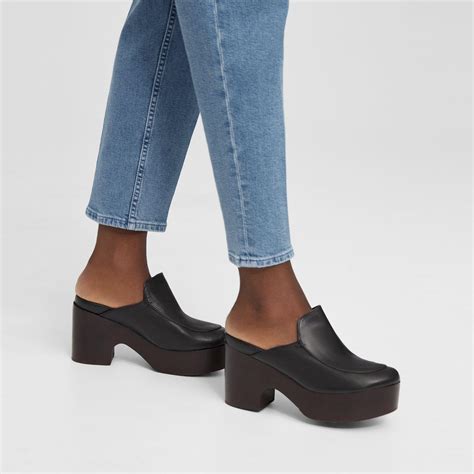 Leather Platform Clog | Theory