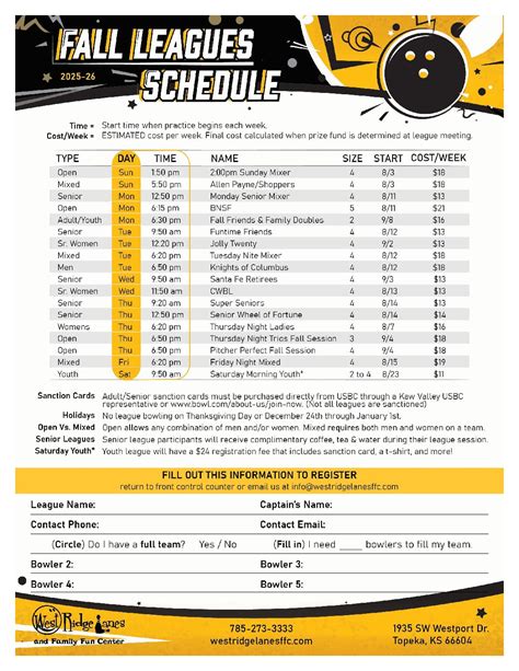 Bowling Leagues | Fun | Things To Do | West Ridge Lanes & Family Fun ...