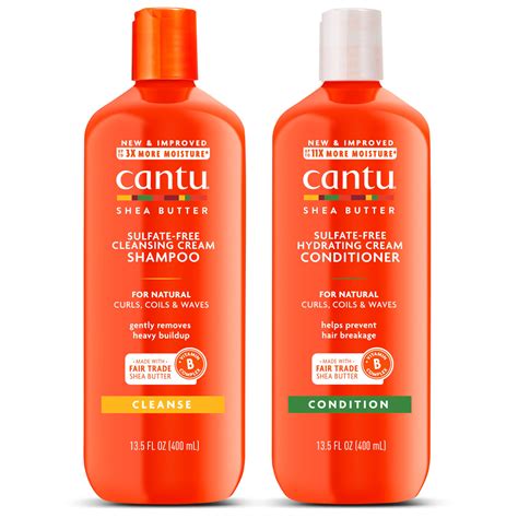 Amazon.com : Cantu Sulfate-Free Cream Shampoo & Conditioner Bundle, 13. ...