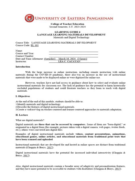 Digital Learning Materials 的图像结果