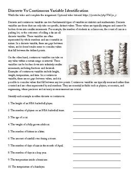 Continuous or discrete variable Continuous vs Discrete Variable 的图像结果