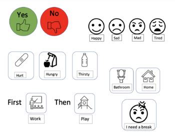 Simple Communication Board Printable 的图像结果