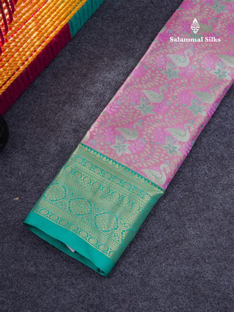 Semi Pattu Pavadai Tissue ( Light Lavender ) With Contrast Rexona Blou ...