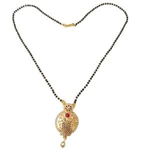 Buy P.A.Antique Gold Plated Wedding Jewellery Mangalsutra/Tanmaniya ...