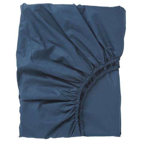 ULLVIDE fitted sheet, dark blue, 90x200 cm (35x79") - IKEA