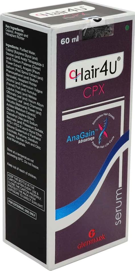 Buy HAIR 4U CPX ANAGAIN HAIR SERUM BOTTLE OF 60 ML Online & Get Upto 60 ...