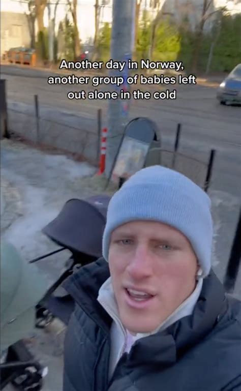 Olly Bowman's TikTok of Norwegian babies sleeping outside in the cold goes viral