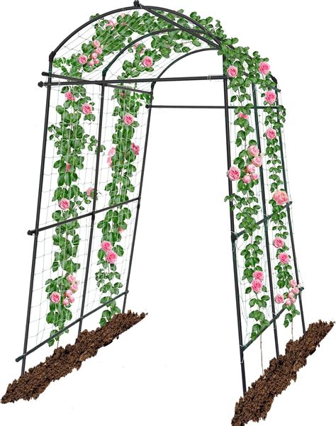 Amazon.com : Tetutor Tall Garden Arch Trellis for Climbing Plants ...
