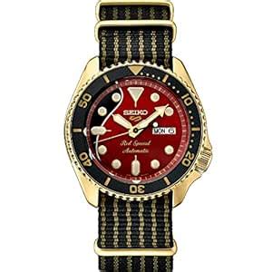 SEIKO New 5 Sports Analog Red Dial Men's Watch-SRPH80K1 : Amazon.in ...