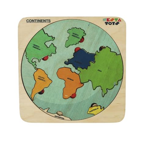 Buy NESTA TOYS - World Map with Continents & Earth Core | Geography ...