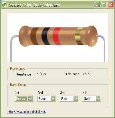 Image result for Electronic Color Code Calculator