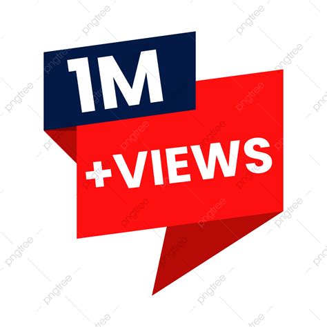 1m Views Youtube Thumbnail Png PNG, Vector, PSD, and Clipart With ...