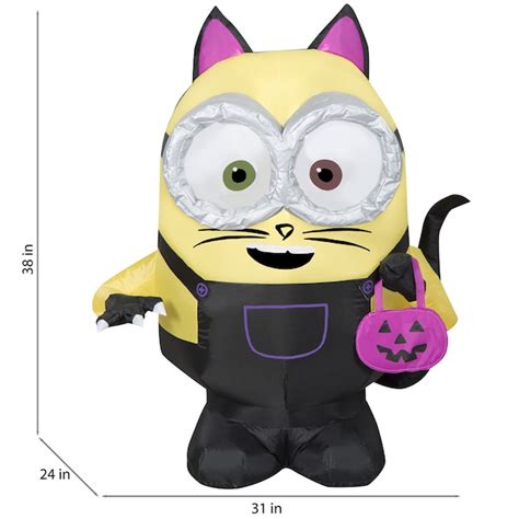 Universal 3.22-ft Lighted Minion Bob Cat Inflatable 228689 at Lowes.com