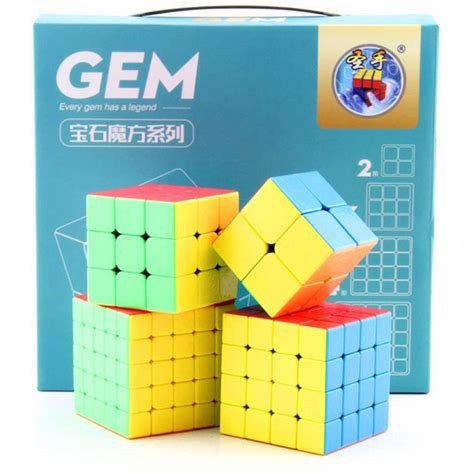 مجموعه 4 عددی مکعب روبیک ShengShou Gem rubiks 7214A-1