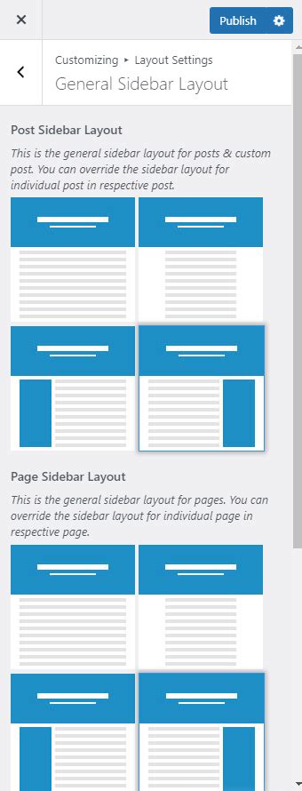 Image result for Customize Sidebar Layout