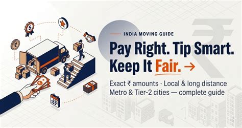 How Much to Tip Packers and Movers in India