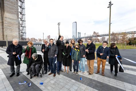 With the opening of Emily Warren Roebling Plaza, original plan for ...