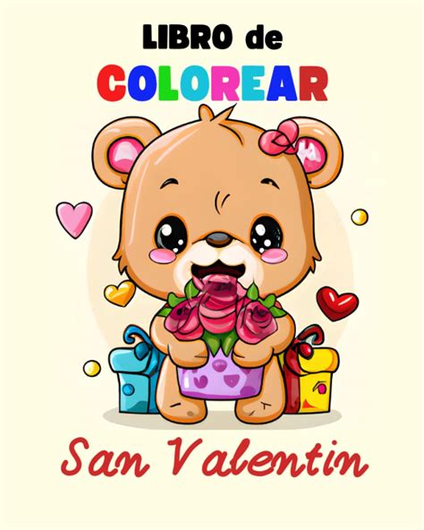 Buy Libro De Colorear San Valentin: 50 Diseños De Animales Enamorados ...