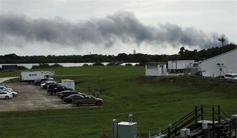 Explosion at SpaceX launch site at Cape Canaveral