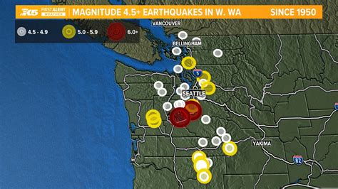 Here are the strongest earthquakes to hit Washington since 2000 | king5.com