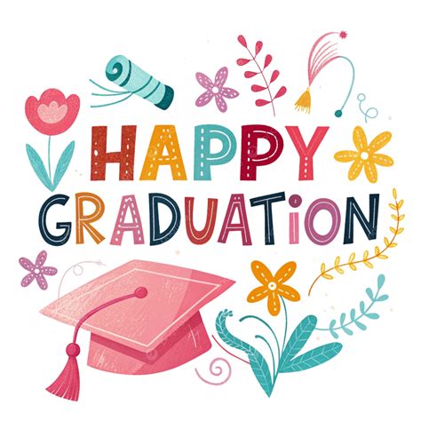 Happy Graduation Typographic Creative Writing, Diploma, Congratulation ...