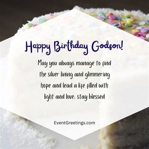 25 Cute Birthday Wishes For Godson For Happy Day