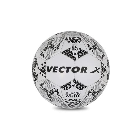 Buy Vector X 32 Panels Hand Stitched Football (Black-White) (Size-5 ...